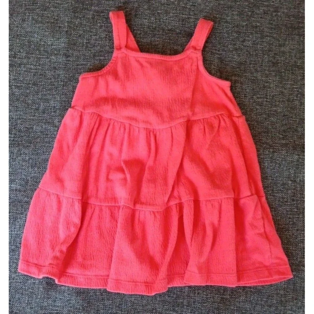 Dress 2T Girls Carters Coral Orange Flare Sun